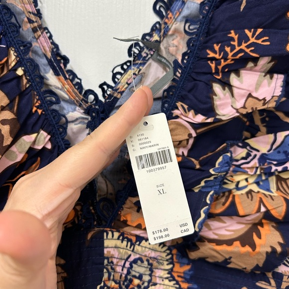 NWT Anthropologie Sleeveless Ruffled A-Line Mini Dress | Size XL - Picture 9 of 14